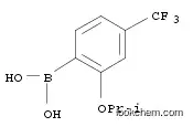 Molecular Structure of 1072952-21-6 (2-ISOPROPOXY-4-(TRIFLUOROMETHYL)PHENYLBORONIC ACID)